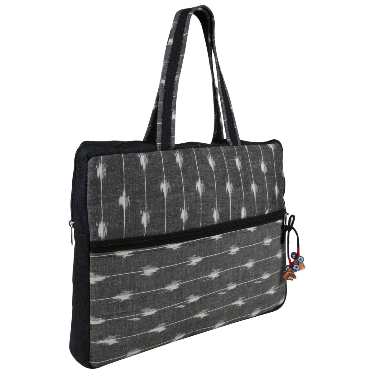 #1116010901 Laptop Bag - Small/Grey Ikat