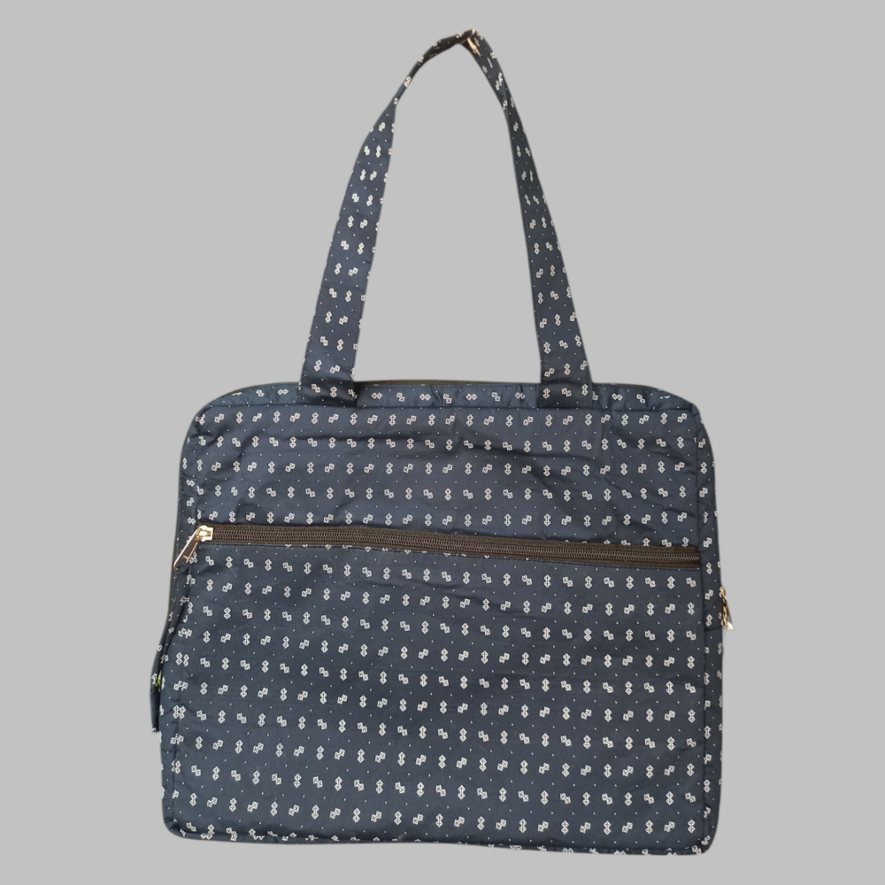 Navy Ditsy Print front