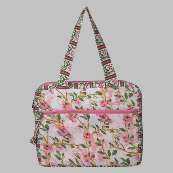 pink floral print front