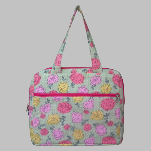 Sea Green Floral Print front