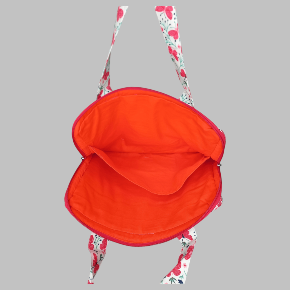 red butterfly print inner