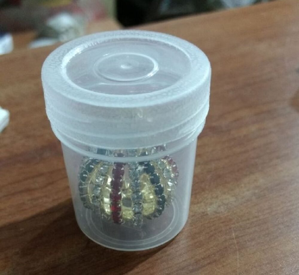 Decorative Article Modak - Small White Red - Image 4