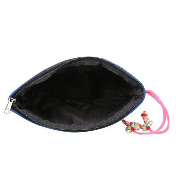 Accessory Cum Vanity Pouch - Denim Block Print - Image 5