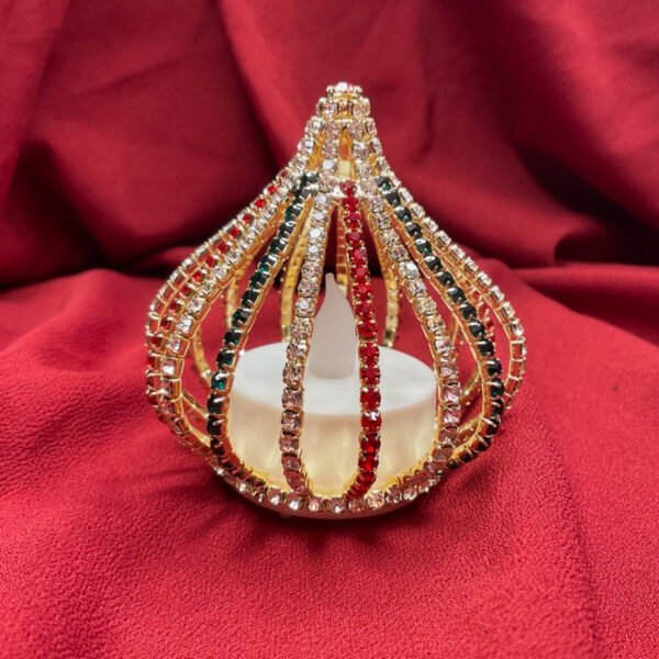 Decorative Article Modak - Big WhiteGreenRed with light
